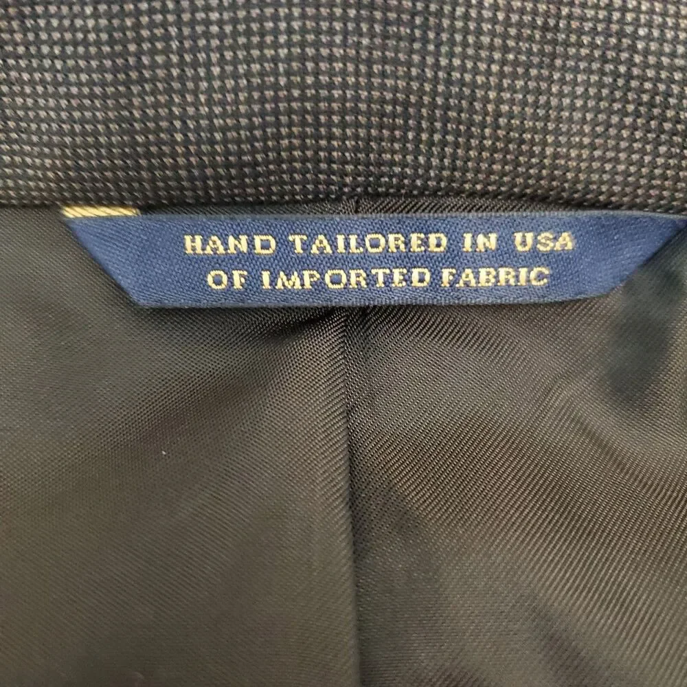 Brooks Brothers Golden Fleece Madison Full Canvas Wool Blazer 48R VBC Italian